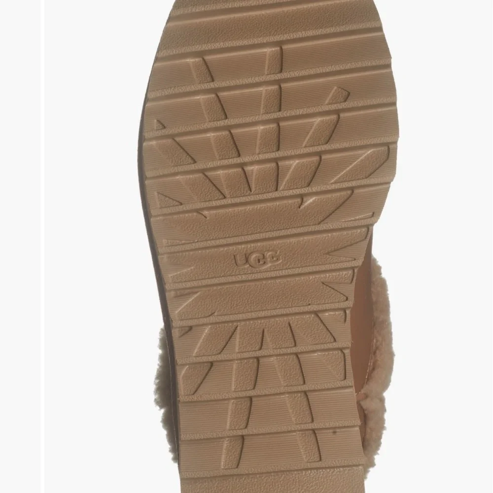 UGG® Ultra Mini Alina Curled Genuine Shearling Platform Boot (Women)
